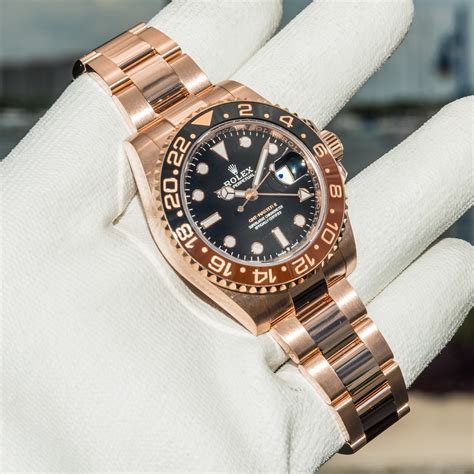 rose gold gmt rolex